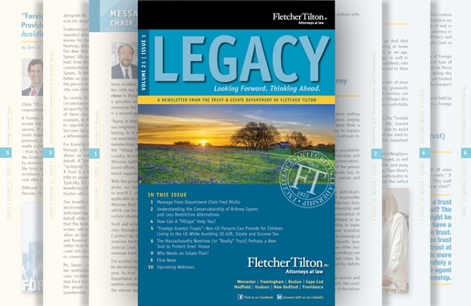 Legacy Newsletter - Volume 21, Issue 1