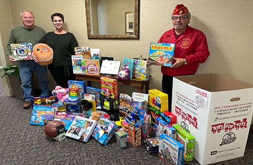 Fletcher Tilton Supports U.S. Marine Corps Toys for Tots