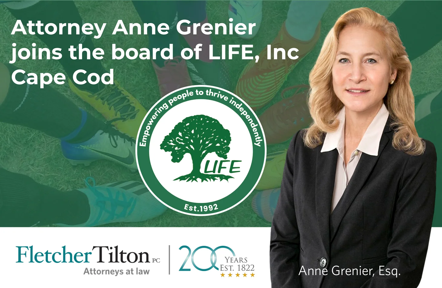 Anne Grenier joins board of LIFE, inc. Cape Cod