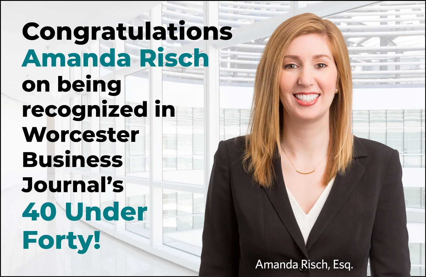 Amanda Risch Honored in WBJ's 40 Under Forty